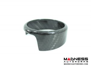 Alfa Romeo Giulia Front V Shield Grill Frame + Emblem Frame Kit - Carbon Fiber